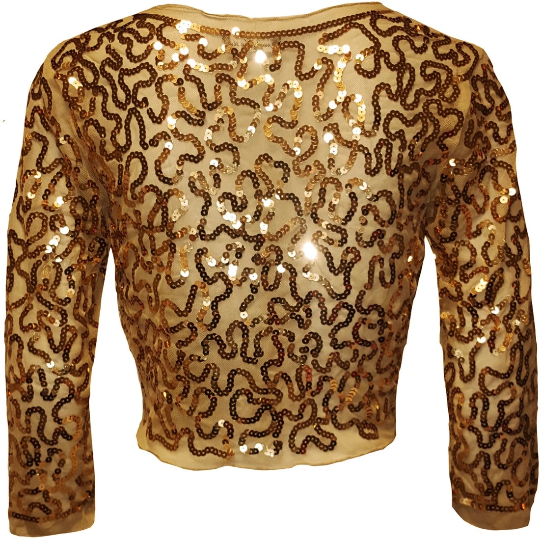 Overig Bolero Pailletten Diva Goud 4 Overig Bolero Pailletten Diva Goud - Afbeelding 2