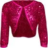 Overig Bolero Pailletten Diva Pink
