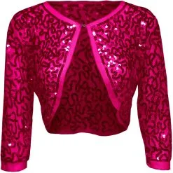 Overig Bolero Pailletten Diva Pink