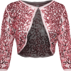Overig Bolero Pailletten Diva Roze -Kostuum Winkel bolero pailletten diva roze