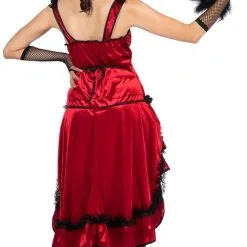 Overig Cancan Jurk Saloon Dame Kitty Luxe -Kostuum Winkel cancan jurk saloon dame kitty luxe achterkant 2