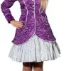 Overig Carnavalsjas Gestept Paars Luxe Voor Dames -Kostuum Winkel carnavalsjas gestept paars luxe voor dames