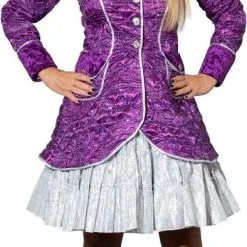 Overig Carnavalsjas Gestept Paars Luxe Voor Dames 8 Overig Carnavalsjas Gestept Paars Luxe Voor Dames -Kostuum Winkel carnavalsjas gestept paars luxe voor dames 2