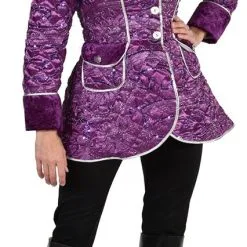 Overig Carnavalsjas Gestept Paars Luxe Voor Dames 9 Overig Carnavalsjas Gestept Paars Luxe Voor Dames -Kostuum Winkel carnavalsjas gestept paars luxe voor dames 3