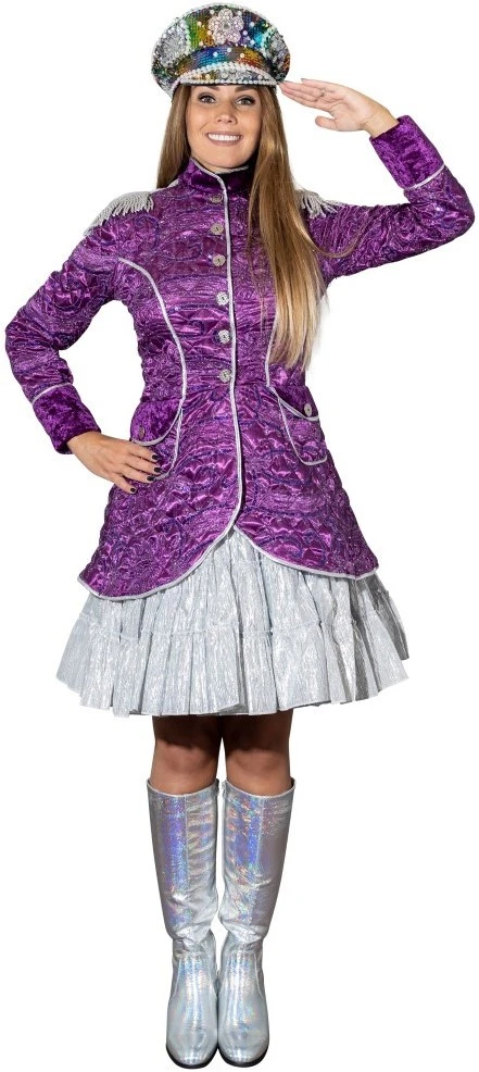 Overig Carnavalsjas Gestept Paars Luxe Voor Dames 3 Overig Carnavalsjas Gestept Paars Luxe Voor Dames
