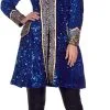 Overig Carnavalsjas Glitter Pailletten Luxe Kobalt Blauw -Kostuum Winkel carnavalsjas glitter pailletten luxe kobalt blauw