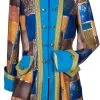 Overig Carnavalsjas Patchwork Blauw Voor Dames -Kostuum Winkel carnavalsjas patchwork blauw voor dames