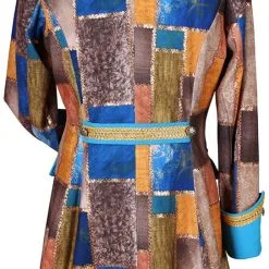 Overig Carnavalsjas Patchwork Blauw Voor Dames -Kostuum Winkel carnavalsjas patchwork blauw voor dames achterkant