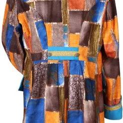 Overig Carnavalsjas Patchwork Blauw Voor Heren -Kostuum Winkel carnavalsjas patchwork blauw voor heren achterkant