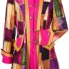 Overig Carnavalsjas Patchwork Pink Voor Dames -Kostuum Winkel carnavalsjas patchwork pink voor dames