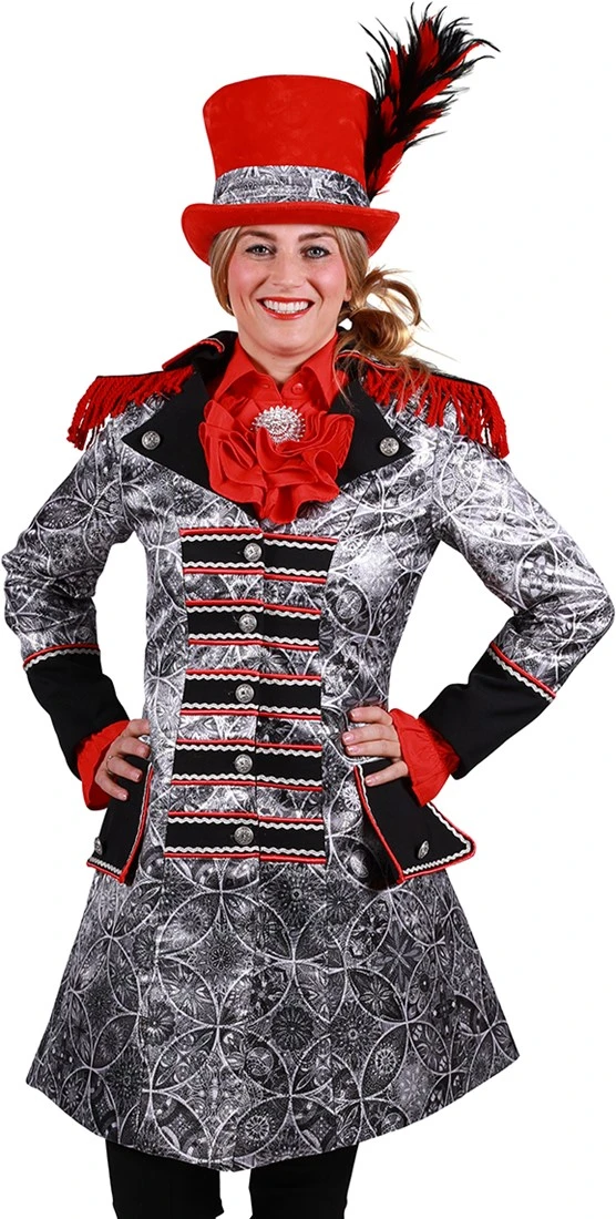 Overig Carnavalsjas Sparkle Zilver-Zwart Voor Dames