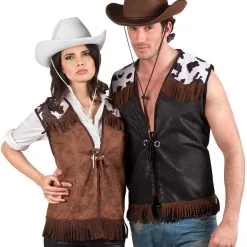 Overig Cowboy Vest Western Zwart Voor Heren -Kostuum Winkel cowboy vest western zwart voor heren voorbeeld