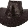 Overig Cowboyhoed Pailletten Glitter Zwart -Kostuum Winkel cowboyhoed pailletten glitter zwart