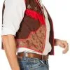 Overig Cowboyvest Bruin-Rood (Wasleder)