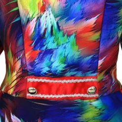 Overig Dames Blazer Colorful Leaves Luxe -Kostuum Winkel dames blazer colorful leaves luxe detail