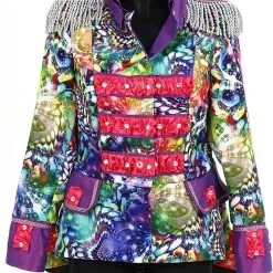 Overig Dames Blazer Purple Holographic Diamonds -Kostuum Winkel dames blazer purple holographic diamonds 1