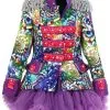 Overig Dames Blazer Purple Holographic Diamonds -Kostuum Winkel dames blazer purple holographic diamonds