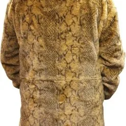 Overig Dames Bontjas Snake Bruin -Kostuum Winkel dames bontjas snake bruin achterkant