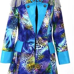 Overig Dames Carnavalsjas Blue Panther Lang Luxe -Kostuum Winkel dames carnavalsjas blue panther lang luxe 2