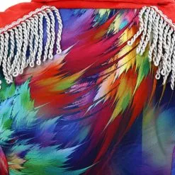 Overig Dames Carnavalsjas Colorful Leaves Lang Luxe 9 Overig Dames Carnavalsjas Colorful Leaves Lang Luxe -Kostuum Winkel dames carnavalsjas colorful leaves lang luxe detail