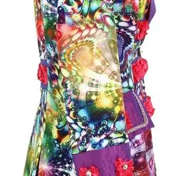 Overig Dames Carnavalsjas Purple Holographic Diamonds -Kostuum Winkel dames carnavalsjas purple holographic diamonds zijkant