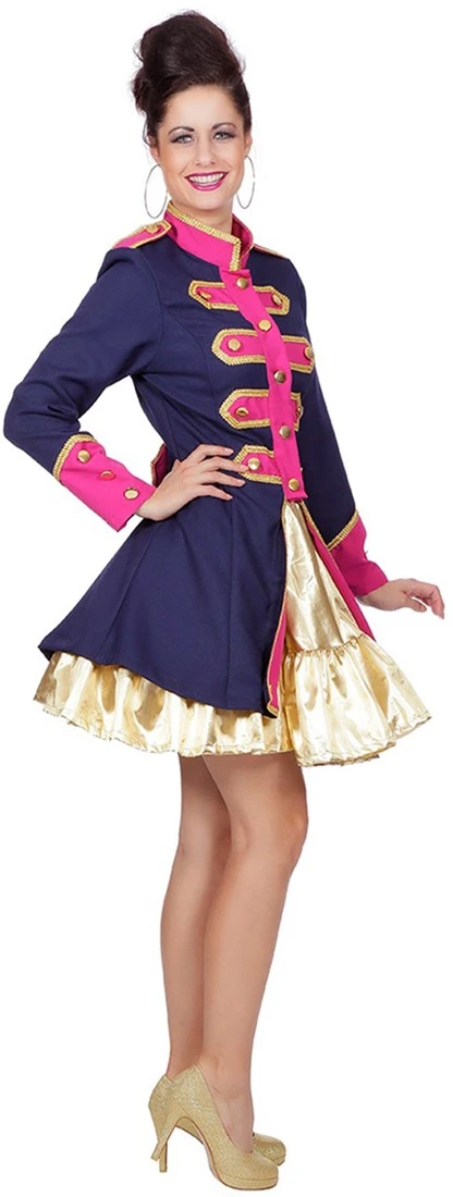 Overig Dames Carnavalsjas Uniform Donkerblauw/Fuchsia 4 Overig Dames Carnavalsjas Uniform Donkerblauw/Fuchsia - Afbeelding 2