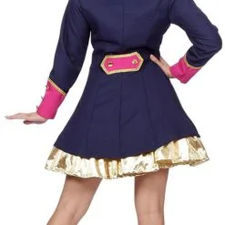Overig Dames Carnavalsjas Uniform Donkerblauw/Fuchsia 8 Overig Dames Carnavalsjas Uniform Donkerblauw/Fuchsia -Kostuum Winkel dames carnavalsjas uniform donkerblauw fuchsia 3