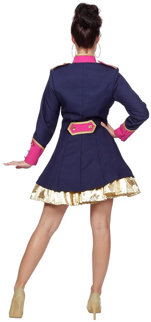 Overig Dames Carnavalsjas Uniform Donkerblauw/Fuchsia 5 Overig Dames Carnavalsjas Uniform Donkerblauw/Fuchsia - Afbeelding 3