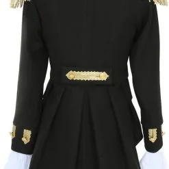 Overig Dames Carnavalsjas Zwart-Goud Luxe -Kostuum Winkel dames carnavalsjas zwart goud luxe achterkant