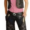 Overig Dames Cowboyvest Zwart -Kostuum Winkel dames cowboyvest zwart