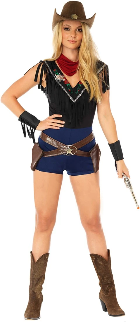 LEG AVENUE Dames Cowgirl Kostuum Wild West Sheriff 3 LEG AVENUE Dames Cowgirl Kostuum Wild West Sheriff