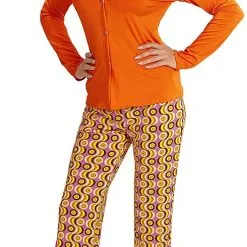 Overig Dames Disco Blouse Seventies Oranje -Kostuum Winkel dames disco blouse seventies oranje voorbeeld