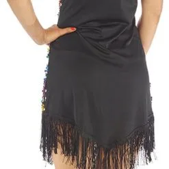 Overig Dames Jurkje Pailletten Multi -Kostuum Winkel dames jurkje pailletten multi achterkant