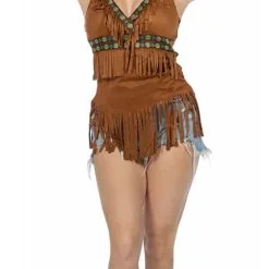 Overig Dames Topje Summer Festival Bruin -Kostuum Winkel dames topje summer festival bruin 1
