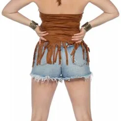 Overig Dames Topje Summer Festival Bruin -Kostuum Winkel dames topje summer festival bruin achterkant