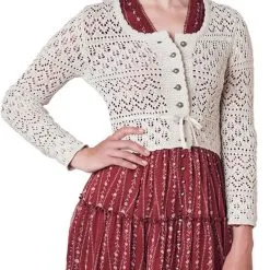 Overig Dames Trachten Vest Ameline Ecru -Kostuum Winkel dames trachten vest ameline ecru 3