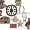 Overig Decoratie Figuren Western Cowboy (12st) -Kostuum Winkel decoratie figuren western cowboy 12st