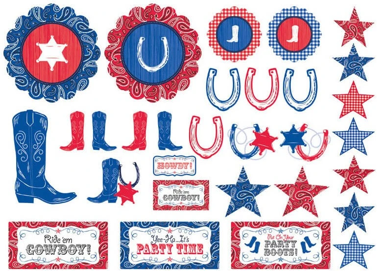 Overig Decoratie Figuren Western Cowboy (30st) 3 Overig Decoratie Figuren Western Cowboy (30st)