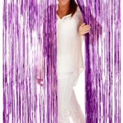 Overig Deurgordijn Folie 2x1mtr Paars