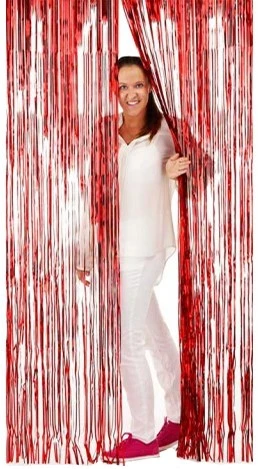 Overig Deurgordijn Folie 2x1mtr Rood 3 Overig Deurgordijn Folie 2x1mtr Rood