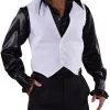 Overig Disco Fever Gilet Wit Voor Heren -Kostuum Winkel disco fever gilet wit voor heren
