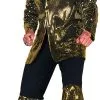 Overig Disco Outfit Man Pailletten Goud