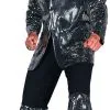 Overig Disco Outfit Man Pailletten Zilver -Kostuum Winkel disco outfit man pailletten zilver