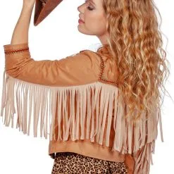Overig Festival Jasje Dames Met Franjes -Kostuum Winkel festival jasje dames met franjes detail 3