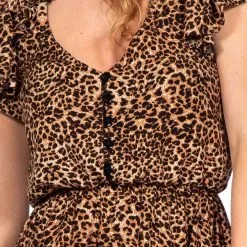 Overig Festival Jurk Panter -Kostuum Winkel festival jurk panter detail 1