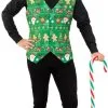 Overig Fout Kerst Gilet Groen Voor Heren -Kostuum Winkel fout kerst gilet groen voor heren