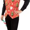 Overig Fout Kerst Gilet Rood Voor Heren 1 Overig Fout Kerst Gilet Rood Voor Heren -Kostuum Winkel fout kerst gilet rood voor heren