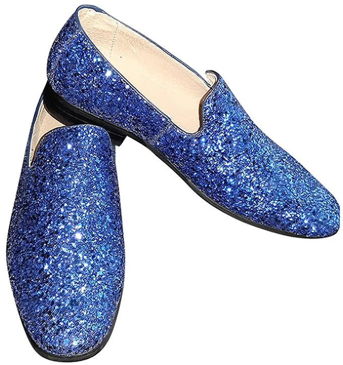 Overig Foute Glitter Schoenen Blauw Voor Heren 3 Overig Foute Glitter Schoenen Blauw Voor Heren