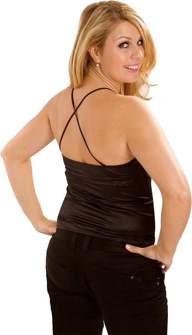 Carnavalsland Galatopje Met Kruisbandjes Zwart 4 Carnavalsland Galatopje Met Kruisbandjes Zwart - Afbeelding 2