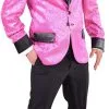 Overig Glitter Colbert Pink Voor Heren -Kostuum Winkel glitter colbert pink voor heren